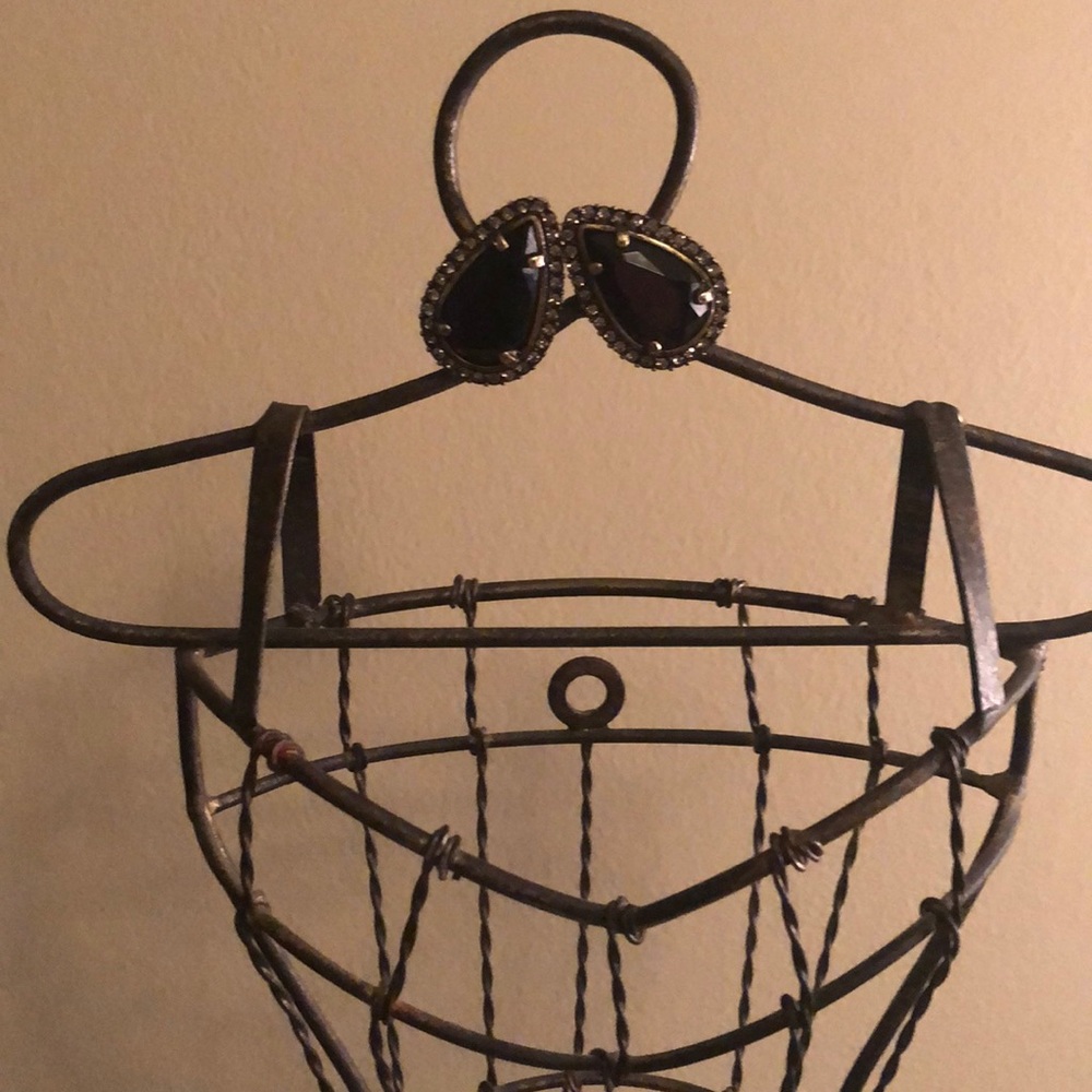 Badgley Mischka Art Deco Inspired clip earrings